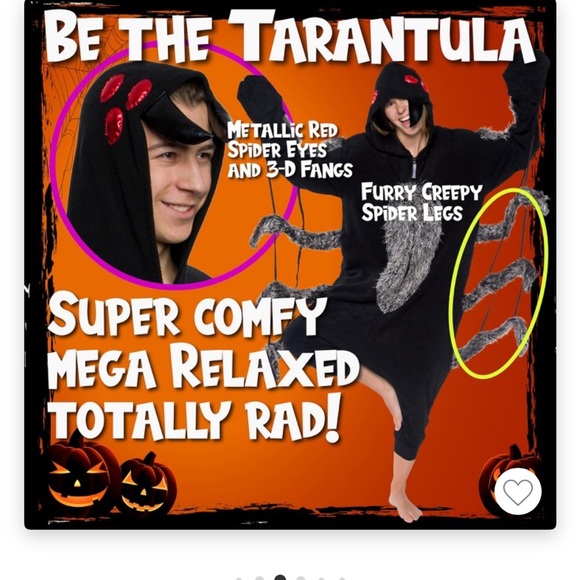 Worn once - Tarantula Spider Adult Uinsex Suit for Halloween 👻 🕷️ - Picture 2 of 5